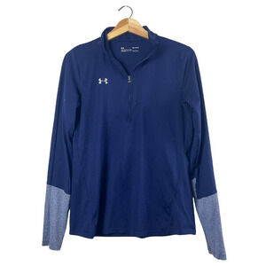 Women's Navy Blue Under Armour Long Sleeve Shirt M